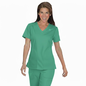 Tenue médicale personnalisée élégante avec logo, tissu jersey, uniformes médicaux en gros pour les médecins et les infirmières - Product Image 2