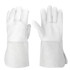 Welding Gloves Heat Resistance Cow <b>Split</b> Leather BBQ Camping Cooking Gloves Baking Grill Gloves - Product Image 1