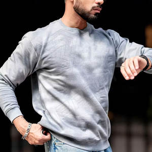 เสื้อสเวตเตอร์แขนยาวแบบสวมหัวสำหรับผู้ชาย, เสื้อสเวตเชิ้ตผ้าคอตตอนมีลายปัก - Product Image 2