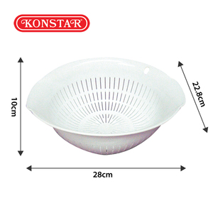 Kitchen Plastic Fruit Vegetable Washing Colander Drain Basket Multipurpose Food Rinsing Strainer Bowl For Home Daily Use - Product Image 2