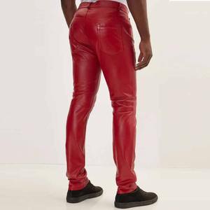 กางเกงหนังสำหรับผู้ชายกางเกงผู้ชายดีไซน์ใหม่ไซส์ใหญ่พิเศษ - Product Image 4