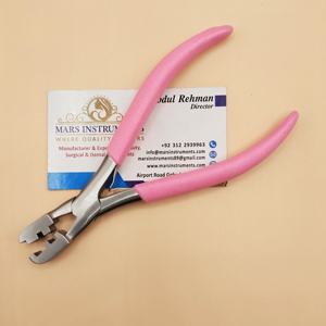 Alicates planos de acero inoxidable con micro queratina para removedor de extensiones de cabello, trituradora de unión de queratina, herramienta para extensiones de cabello - Product Image 5