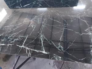 Surface polie par dalle de marbre de vert d'araignée de conception moderne pour des applications d'hôtel - Product Image 2