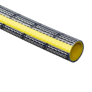 Juego de tuberías de manguera de agua de jardín de PVC de 3/4 \ ", carretes de riego estilo Miami, conector CNS, Material de acero suave, características flexibles a prueba de fugas - Product Image 1