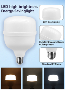 Modern Design LED <strong>T</strong> <strong>Light</strong> T80/T100/T120/T140 20W-50W 100LM/W IC Driver AC100-240V E27 IP20 Plastic Body Lamp for Warehouse Use - Product Image 2