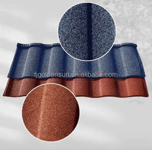 Tuiles enduites de pierre compatibles solaires Conception d'<span class=keywords><strong>ardoise</strong></span> de bronze, toit frais économiseur d'énergie Garantie limitée de 50 ans - Product Image 4