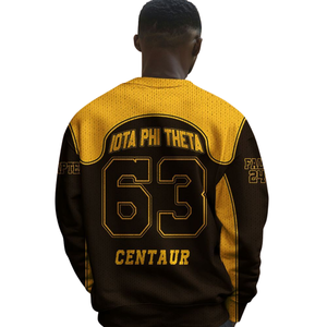 Iota Phi Theta 1963 Fraternidad Ropa Chenille Suéter de punto Letra griega Jersey Acrílico Invierno Ropa griega - Product Image 5