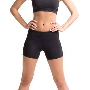 Pantalones cortos deportivos de poliéster para mujer, Shorts de entrenamiento atlético para correr, Fitness, gimnasio, Yoga, color negro, para verano, 2023 - Product Image 4