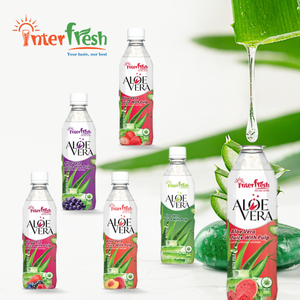 Interfresh marca jugo de aloe vera 500ml botella de PET pulpa con sabor a sandía jugo de frutas y verduras producto de Vietnam - Product Image 2