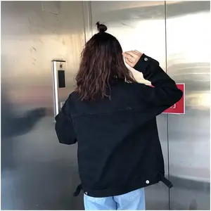 2023 automne décontracté court Denim veste pour femmes couleur bonbon respirant coton Chaqueta Mujer Casaco Jaqueta Feminina Stock - Product Image 3