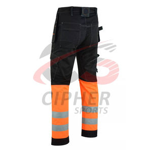 กางเกงเซฟตี้ทำงานหลายกระเป๋าใส่ทำงานของผู้ชายกางเกงทำงานสะท้อนแสง - Product Image 3