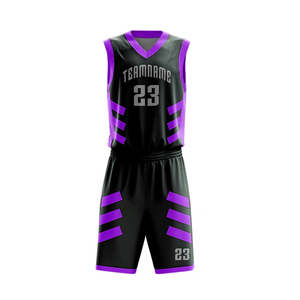 Uniformes de baloncesto juvenil de diseño personalizado conjunto de uniforme de baloncesto reversible - Product Image 4