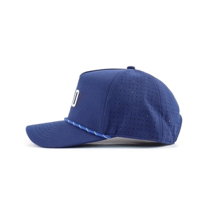 Gorra de Golf Transpirable e Impermeable de Primera Calidad, con Perforaciones Láser, 5 Paneles, Gorra Deportiva, Logotipo Bordado en 3D Personalizado, Cierre Trasero de Plástico - Product Image 3