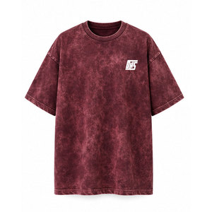 Camiseta Oversize de Algodón con Lavado Ácido, Estilo Urbano Relajado, Prenda Casual Suave Lavada, Fabricación Personalizada, Suministro al por Mayor - Product Image 1