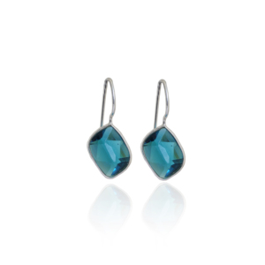 Pendientes Colgantes de Plata de Ley 925 con Baño de Oro y Diamantes Teal, Modernos, para Mujeres y Niñas, Ideales para Bodas, Fiestas, Haldi y Mehendi - Product Image 1