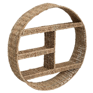 Estante de pared redondo de algas marinas hecho en Vietnam material ecológico utilizado para la decoración del hogar estante de almacenamiento al por mayor - Product Image 1