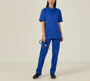 Uniforme d'hôpital unisexe personnalisé à succès, tailles en gros pour hommes et femmes, ensembles de blouses pour le personnel, plusieurs options de couleurs - Product Image 1