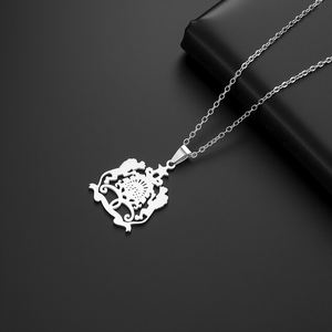 Pendentif en argent sterling 925 avec logo personnalisé, moissanite, plaqué or 14 carats, bijoux minimalistes pour femmes, hommes, unisexe - Product Image 2