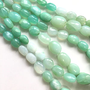 Cuentas Redondas de Ópalo Azul Natural para la Elaboración de Joyería Fina - Product Image 1