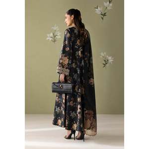 Tissu de robe en mousseline de soie brodée PR-1256 Printemps/Été - Product Image 2