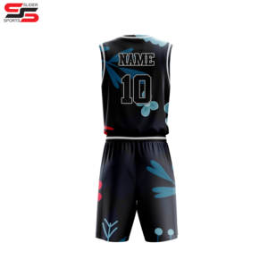Camiseta de baloncesto impresa de alta calidad con sublimación digital y uniforme de baloncesto de conjunto corto para ropa deportiva - Product Image 2