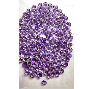 พลอยอเมทิสต์บราซิลธรรมชาติขนาด10x8มม. 11x9มม. เพชรรูปไข่470 CTS iroc ขายคุณภาพสูงตัดเรา $188สำหรับทุกคน185ชิ้น - Product Image 1