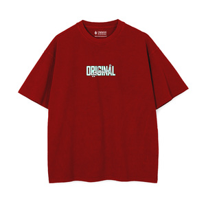เสื้อยืดคอตตอนแท้ 100% แบรนด์ Original Asli ทรงหลวมไหล่ตก ลายเรียบ ดีไซน์โอเวอร์ไซส์ ผ้าเจอร์ซีย์ น้ำหนัก 240 กรัม พิมพ์ลายด้วยเทคนิคซิลค์สกรีน - Product Image 3