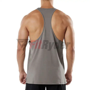 Débardeurs respirants de qualité supérieure pour hommes, séchage rapide, gymnase d'été, logo personnalisé, grande taille, tricot décontracté à capuche en polyester - Product Image 5