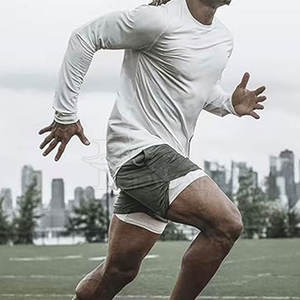 Pantalones Cortos Deportivos de Algodón de Doble Capa para Hombre, Estilo Urbano, Transpirables, de Secado Rápido, Servicio OEM, en Stock - Product Image 6