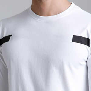 Camisetas de Manga Larga para Hombre, 100% Algodón, Corte Holgado, Personalizables, al por Mayor, Diseño Sólido, Secado Rápido y Transpirables, Alta Calidad - Product Image 6