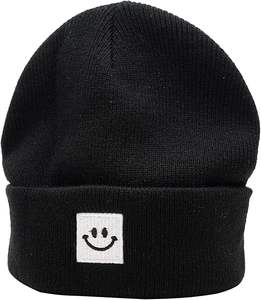 หมวกบีนนี่ไหมพรมอะคริลิก 100% แบบเรียบ ลายแจ็คการ์ด สำหรับฤดูหนาว พร้อมปอมปอม  รับสั่งทำตามแบบ ปักโลโก้ได้ - Product Image 1