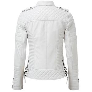 Vêtements pour femmes Veste courte en cuir PU Veste en cuir personnalisée Offre Spéciale Veste en cuir multicolore de haute qualité - Product Image 2