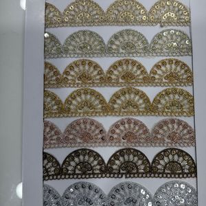 Bán buôn sang trọng Polyester <span class=keywords><strong>Net</strong></span> cơ sở Handmade thêu ren kim loại chủ đề Fancy biên giới <span class=keywords><strong>TRIM</strong></span> dân tộc Hàng may mặc phương Tây mặc - Product Image 3