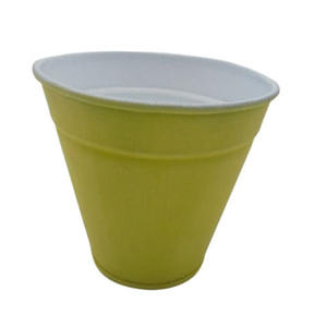 Maceta redonda de hierro con revestimiento de polvo verde utilizable para macetas decorativas para el hogar y suministros de jardín macetas y macetas - Product Image 2