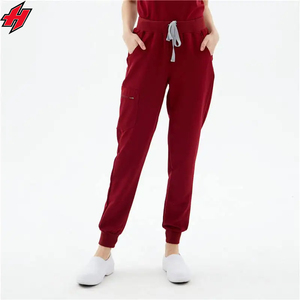 2025 logotipo personalizado tejido enfermera Scrubs traje elástico enfermería conjuntos Jogger alta calidad médico Hospital uniformes - Product Image 3