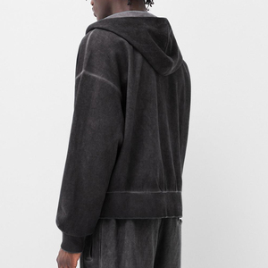 ผลิตเสื้อฮู้ดดี้ผู้ชายไซส์ใหญ่พิเศษแบบสั่งทำ ขายส่ง เสื้อฮู้ดดี้ผ้าฝ้าย 100% หนัก 500gsm หรูหรา ไซส์ใหญ่พิเศษ แบบยูนิเซ็กส์ - Product Image 6