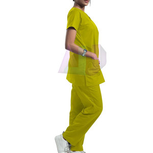 Professional Grade Women's Cotton <b>Scrub</b> <b>Sets</b> with Moisture Wicking Lightweight & Eco-Friendly Features for Hospital Use - Product Image 4