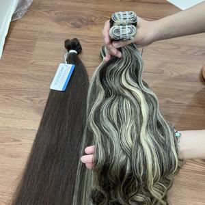Extensiones de Cabello Humano de Alta Calidad con Trama de Máquina Color Piano, Listas para Enviar - Product Image 6
