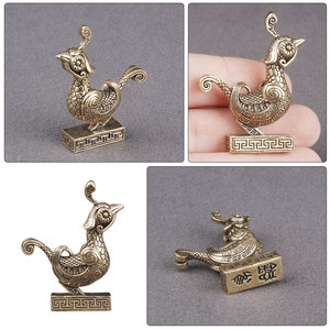 Figurine d'oiseau en Bronze moderne faite à la main pour les bas de vacances de Noël Objet décoratif et Sculpture pour les cadeaux - Product Image 5