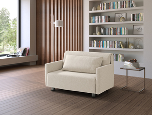 EVERGREENWEB Piccolo Divano Letto Matrimoniale 120 cm Made in Italy Convertibile Pieghevole con Materasso e Rivestimento Rimovibile Salvaspazio - Product Image 3