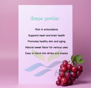 HGO Factory Fourniture directe de poudre de raisin naturel pur (qualité alimentaire) Spécification Poudre de fruits (poudre de fruits ou de légumes) - Product Image 5