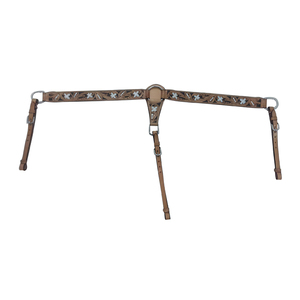 Confort et durabilité optimaux-Plastron de cheval en cuir de qualité supérieure de haute qualité avec sangles réglables - Product Image 1