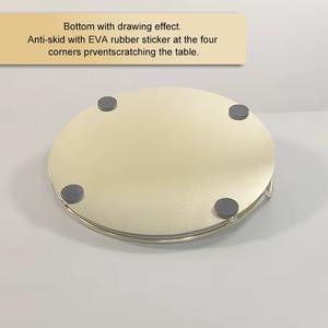 Ensemble moderne de 3 plateaux de service multicolores, idéal pour l'organisation de la coiffeuse, la décoration intérieure et les réceptions quotidiennes, vente en gros depuis l'Inde - Product Image 3