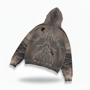 Fabricante de Ropa OEM Personalizada, Sudadera con Capucha Lavada para Hombre, Invierno, Logotipo Bordado Personalizado, Cómoda y Transpirable - Product Image 2