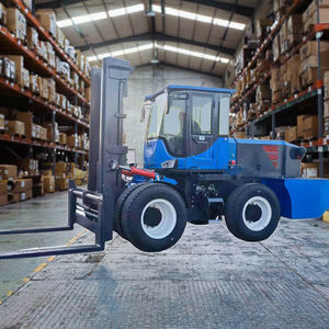 מתקן מנוף טלסקופי דיזל כבד לעבודה בשטח עם מעמיס גלגלים אחורי - Product Image 3