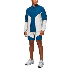 Conjunto de nailon de lona XL de marca de alta moda 2026 para hombres, conjunto de cortavientos de calle transpirable cómodo, capucha decorada ligera - Product Image 1