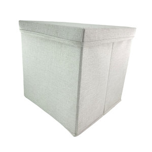 <b>Boxes</b> Fabric <b>Storage</b> Baskets With Rope Handles for Wardrobe Clothes <b>Collapsible</b> Large Fabric <b>Storage</b> Cube - Product Image 4