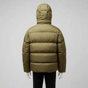 เสื้อโค้ทให้ความอบอุ่นสำหรับผู้ชาย, เสื้อแจ็คเก็ตขนเป็ดขนาดใหญ่พิเศษมีฮู้ดแฟชั่นสำหรับใส่กลางแจ้งฤดูหนาวโลโก้ออกแบบได้ตามต้องการ - Product Image 5