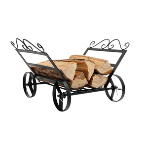 Cheminée de jardin et de maison Couleur et tailles personnalisées Fabricant de confiance vendant des porte-bûches en métal pour le stockage du bois - Product Image 2