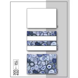 Carreaux 12x18 à finition brillante avec des conceptions à jet d'encre émaillées numériques de 30x45cm pour de superbes intérieurs muraux en céramique de 300x450mm - Product Image 1